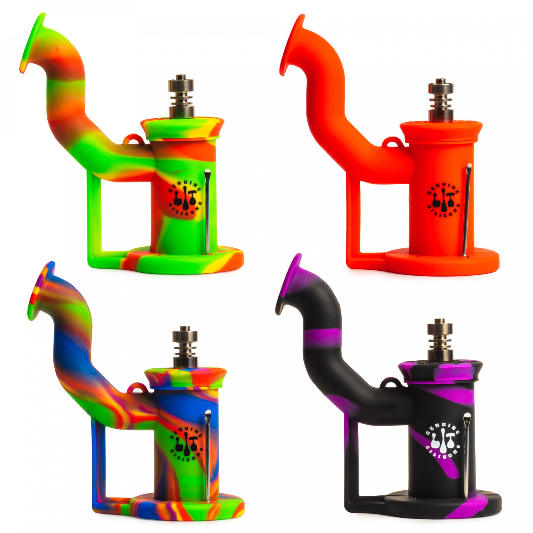 LIT™ SILICONE 6" Concentrate Bubbler