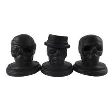 Dope Molds Silicone Ice Mold - 3-Set Skull with Stand