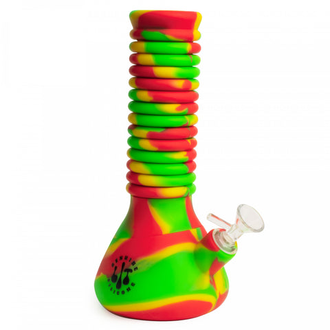 LIT Silicone Rasta Extendable Water Pipe