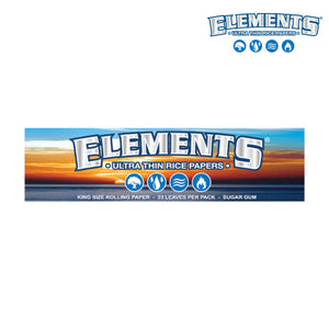 ELEMENTS ULTIMATE THIN RICE ROLLING PAPERS KINGSIZE