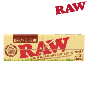 RAW Organic Hemp Rolling Papers 1 1/4"