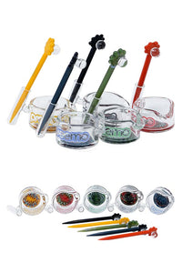 Glass Dabber and Dish Set