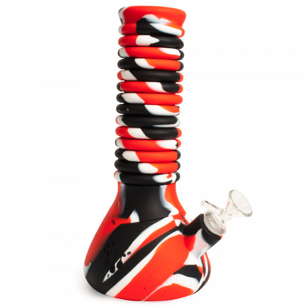 LIT Silicone Rasta Extendable Water Pipe