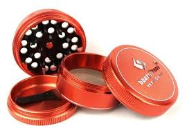 4-Piece V2 Grinder by SharpStone - 2.5" - Red