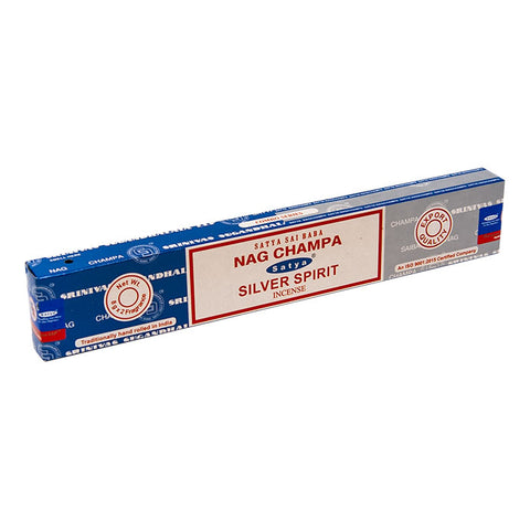 Satya Nag Champa Silver Spirit Incense