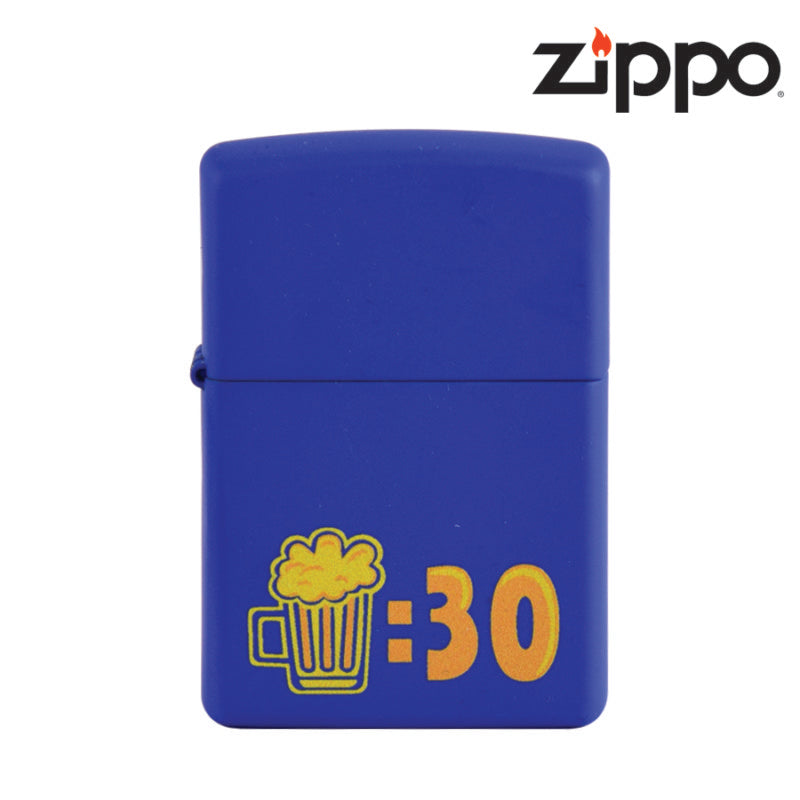 ZIPPO LIGHTER – BLUE MATTE BEER