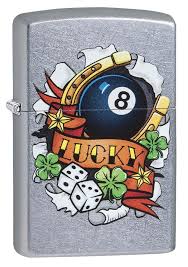 ZIPPO LIGHTER – CHROME LUCKY TATTOO