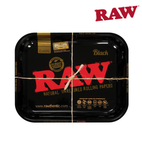 RAW BLACK ROLLING TRAY large