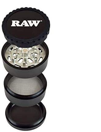 RAW LIFE 4 PIECE GRINDER – V3 BLACK