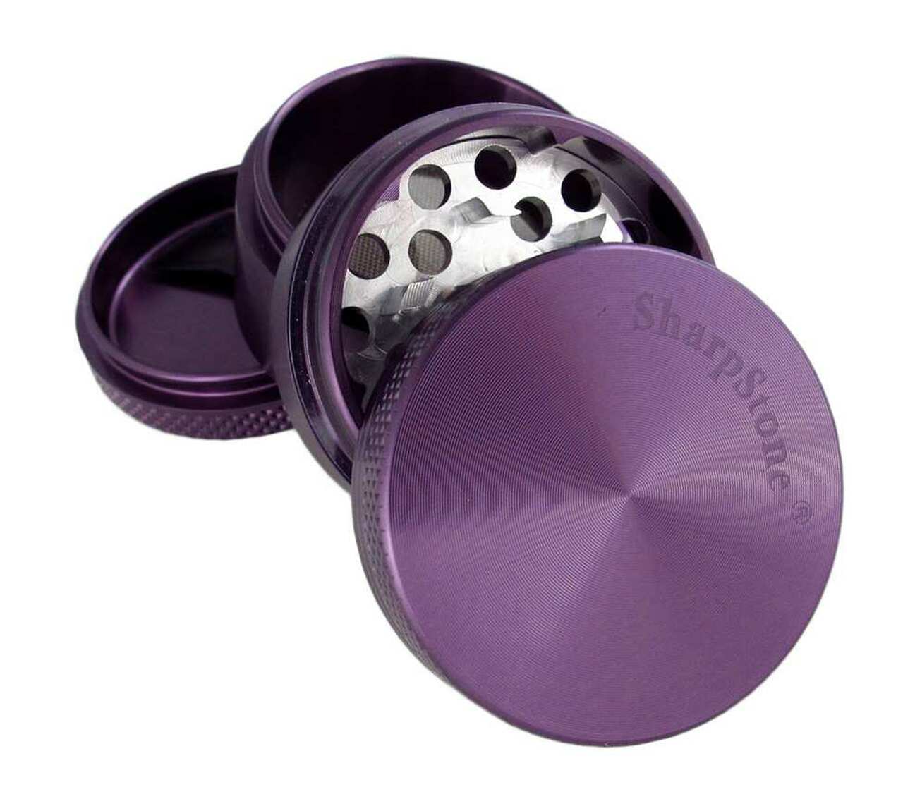 SharpStone 4-Piece Grinder Pollinator Colored 2.2" - Purple