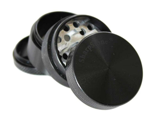 SharpStone 4-Piece Grinder Pollinator Colored 2.5" - Black