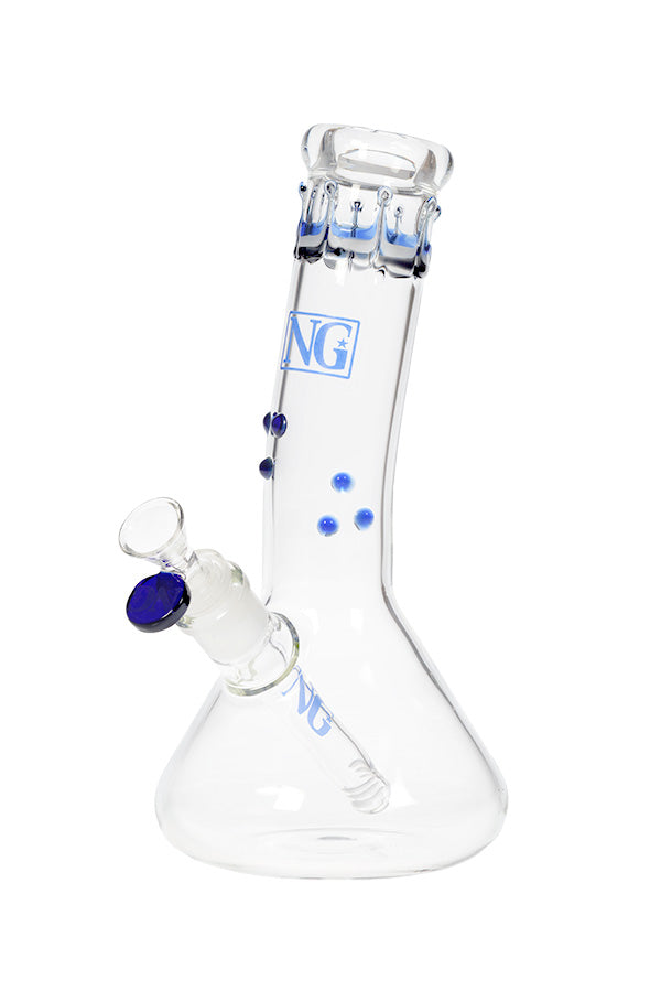 Nice Glass 11 inch Color Mouthpiece Bent Neck Beaker