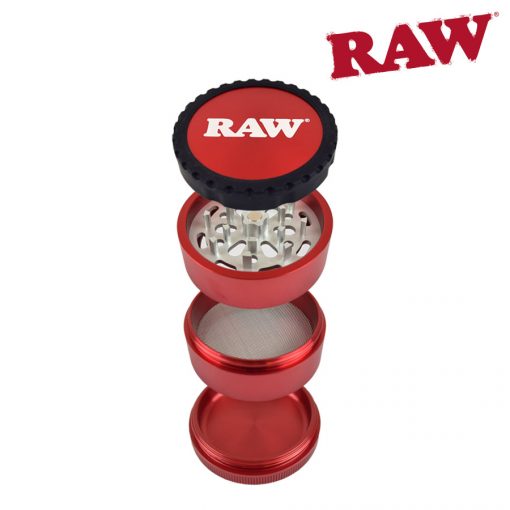 RAW LIFE 4 PIECE GRINDER – V3 RED