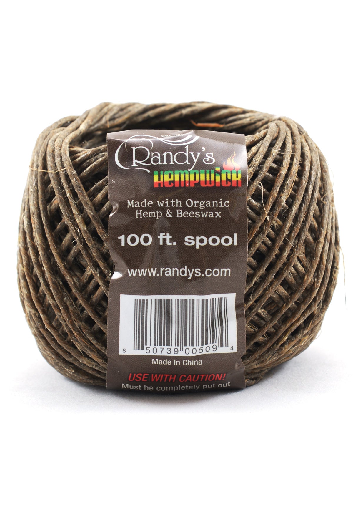 Randy's Hemp Wick 100 ft spool