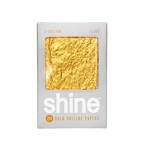 Shine Gold Papers 1.25 Single Pack 2 Papers Per Pack